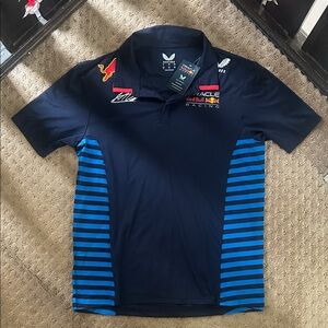 Castore Red Bull Racing Navy Polo Shirt - Max Verstappen